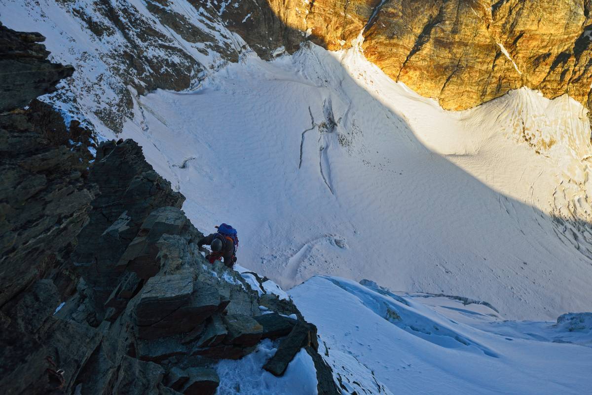 Climbing Dent d\'Herens