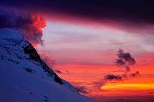 Crimson Sunset Montblanc