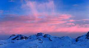 Winter Evening, Furka Pass Region, Switzerland